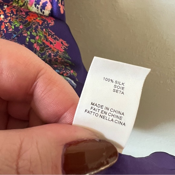 Halston Heritage | Floral Silk Dress - Picture 7 of 8